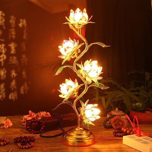 Lotus buddha table lamp - lotus,