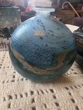 Gozo Glass Blue Glass Vase (Bay6)