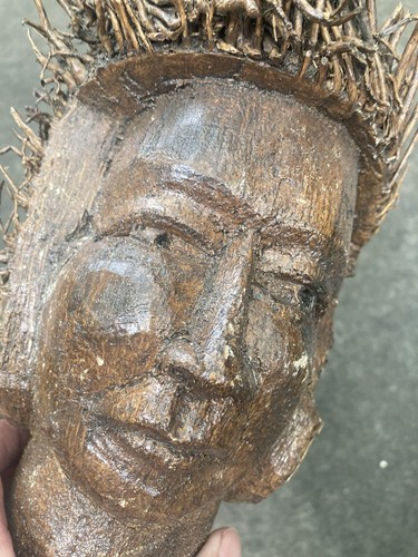 Bamboo root carved - root, head