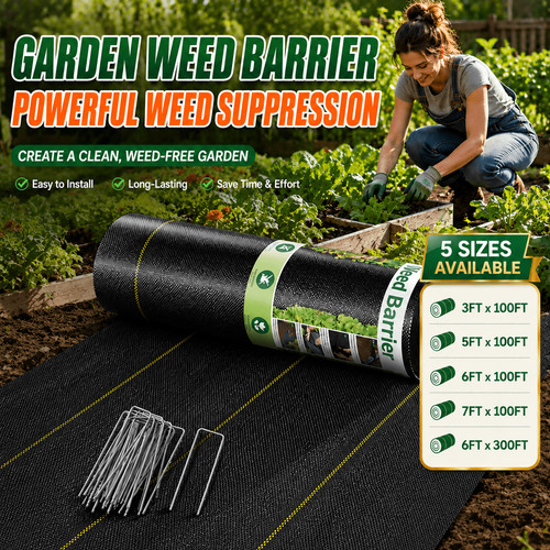 Heavy duty garden weed - garden, barrier