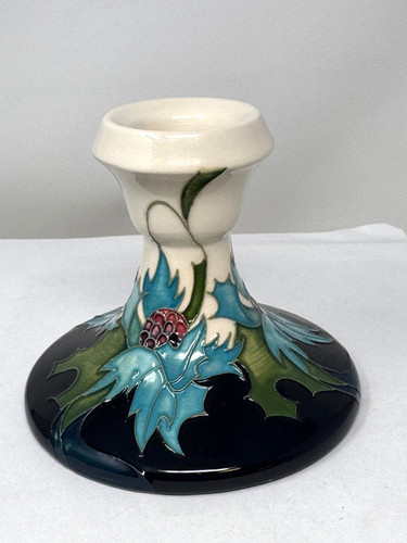 Moorcroft pottery candlestick - pottery,
