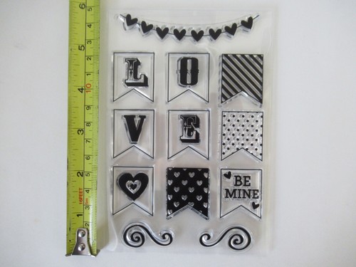 Types clear acrylic - types, stamps