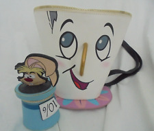 Primark Disney Chip Teacup Rucksack Bag Beauty & The Beast + Mad Hatter Purse