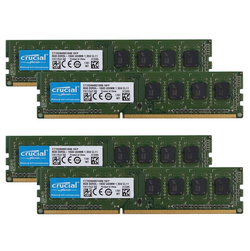 32gb crucial 8gb pc3l - 4x,