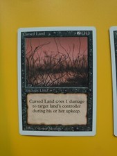 MTG Card.  Cursed Land