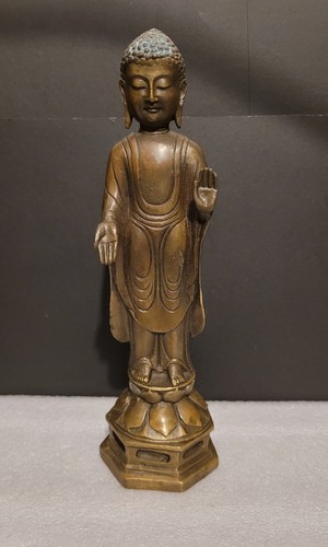 Vintage bronze buddha - vintage, figurine