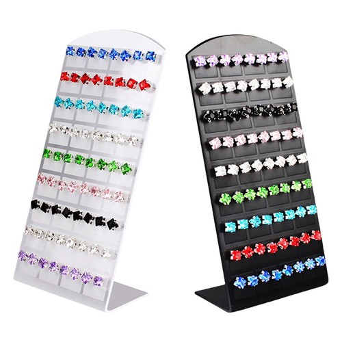 Clear acrylic earring holder - clear,