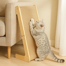 Dual-Use Sisal Cat Scratcher Large Cat Scratcher L Shape Scratch Pad for Cats