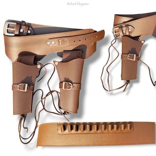 Cowboy revolver leather gun - revolver,