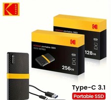 KODAK Ultra Fast SSD X200 Solid State External Hard Drive 256GB