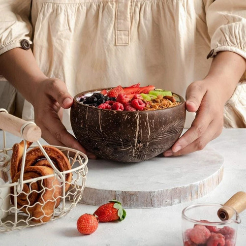 100 natural coconut shell - natural,