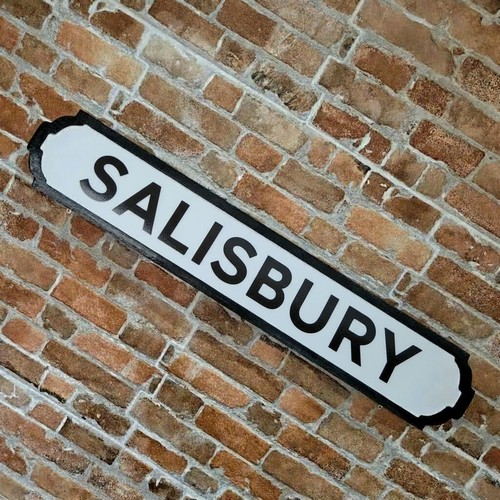 Salisbury sign wooden faux - salisbury,