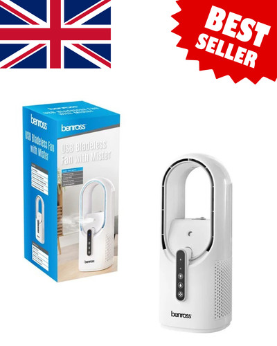 Benross usb bladeless fan - fan, mist