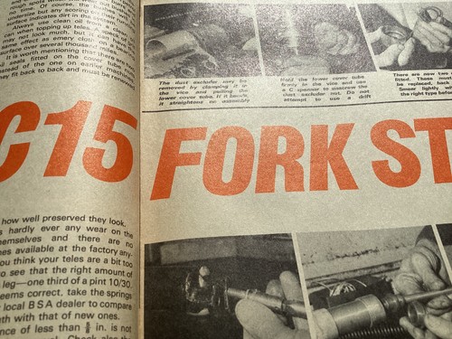 Bsa c15 fork strip period - bsa,