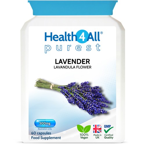 Purest lavender 500mg capsules - purest,