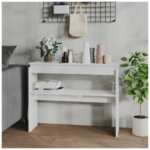 Console table high gloss white - console,
