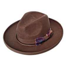 Vintage Wide Brim Fedora Hats