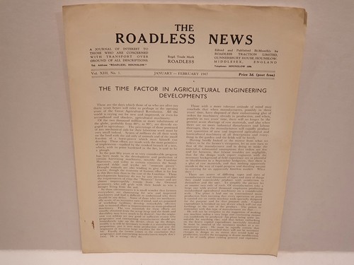 Roadless news jan feb 1947 - roadless, jan-feb