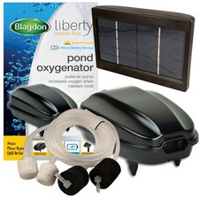 BLAGDON LIBERTY POND OXYGENATOR AIR PUMP AERATION SOLAR POWER BATTERY BACK UP