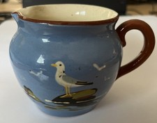 Babacombe Torquay Devon Motto Ware Creamer /milk Jug with Seagull 8.5cm vgc 