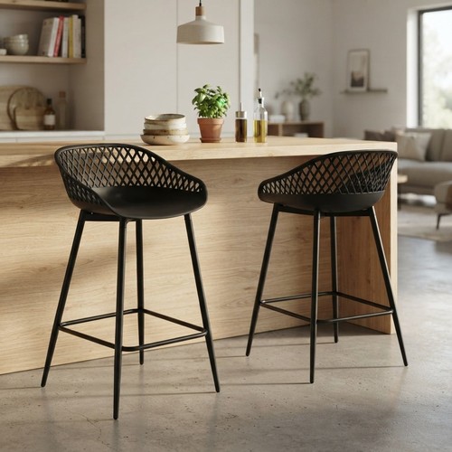 Comfortable modern bar - modern, stools