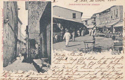 Zanzibar 1901 postcard - 1901:,
