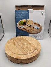 Occasion Round Wooden Cheese Board with Accessories S6614