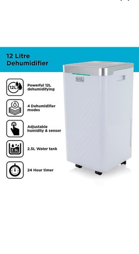 Black decker dehumidifier 12 - decker,