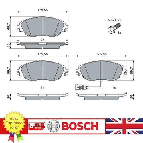 Brake pad set for - set, seat