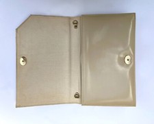 Cream Vintage Real Leather Handbag EIOS Bag Made in England 15x24cm