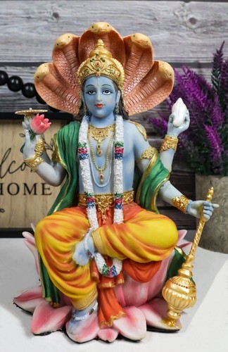 Inch vishnu with - 8, lotus