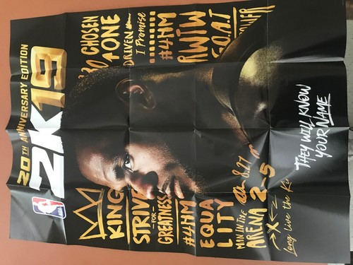 Nba 2k19 lebron james poster - nba,