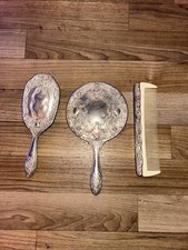Vtg 3 Pc Silver Plate