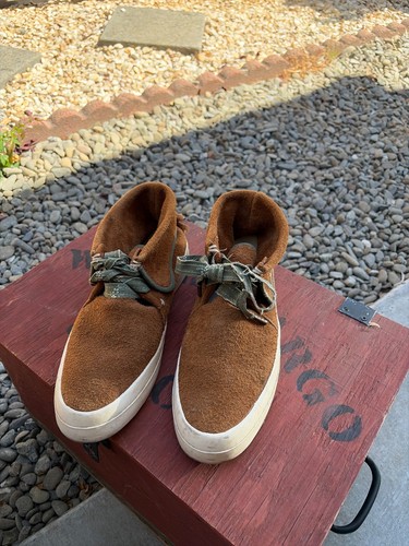 Visvimvisvim brown suede flynt - visvimvisvim,