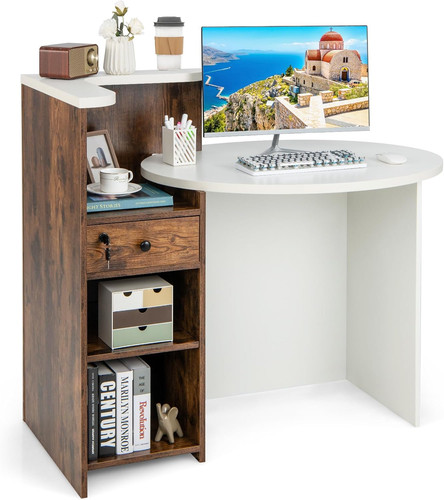 Elegant reception desk with - reception,