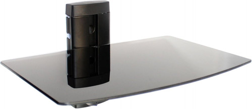 Tempered black glass floating - tempered,
