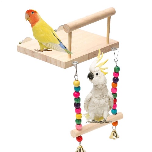 Bird platform wooden parakeet - platform,