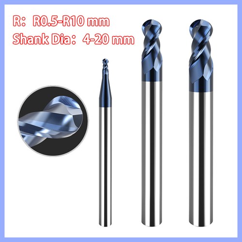 Flute ball nose end mill - ball,