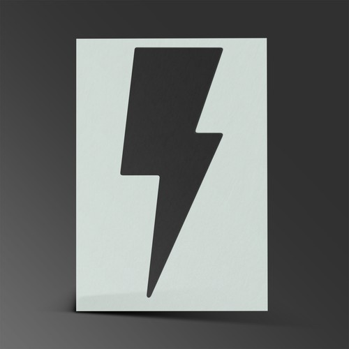 Lightning bolt stencil mylar - lightning,