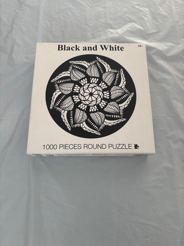 Black and white 1000 piece - and,