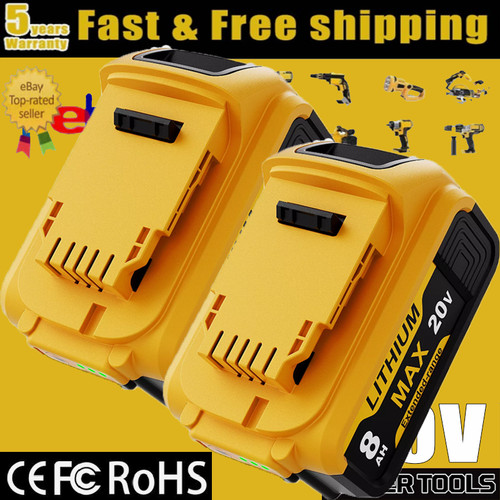 2pack 0ah for dewalt - 2pack, 8.0ah