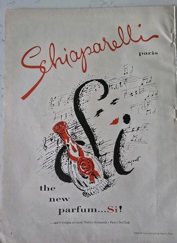 1957 schiaparelli parfum - 1957, si