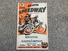 * BRISTOL v SOUTHAMPTON 14/5/54 speedway programme.