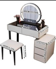 Women's Glass Makeup Mirror Adjustable Angle, Desk Mirror