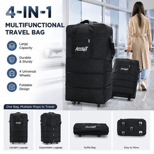 Expandable wheeled duffle - 40",