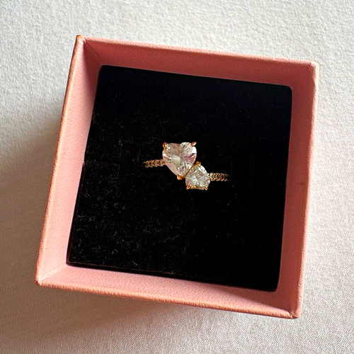 Pandora gold double heart - gold,