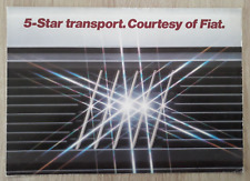 Fiat Ducato Panorama Brochure 1986 - Minibus