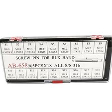 90pcs 0.8mm-1.4mm Thread Watch Band Strap Screw Pins Links Assortment for RLX M