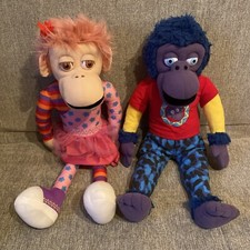 Zingzillas Pansy  And Zack Soft Toys Cbeebies 2009 Plush Large (20in)