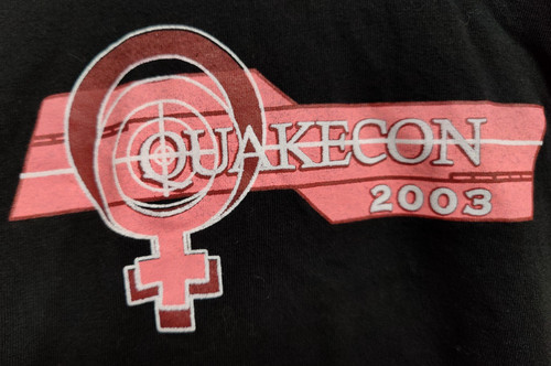 Quakecon 2003 women shirt - 2003,